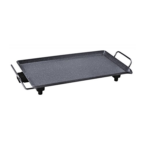 Plancha de asar con revestimiento de piedra 1800W antiadherente y termostato