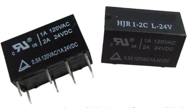 Relais HJR1-2C-L-24V à double pôle pour une commutation électrique stable en 24V DC