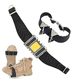 Tacos para Hielo: Tacos Portátiles Antideslizantes para Zapatos, Botas De Invierno, Pinzas para Hielo | Accesorio De Calzado De Tracción, Equipo De Seguridad Duradero, Diseñado para Hombres Y Mujeres