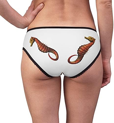 Sea Horse Panties, Sea Horse Underwear, Briefs, Cotton Briefs, Funny Underwear, Panties For Women