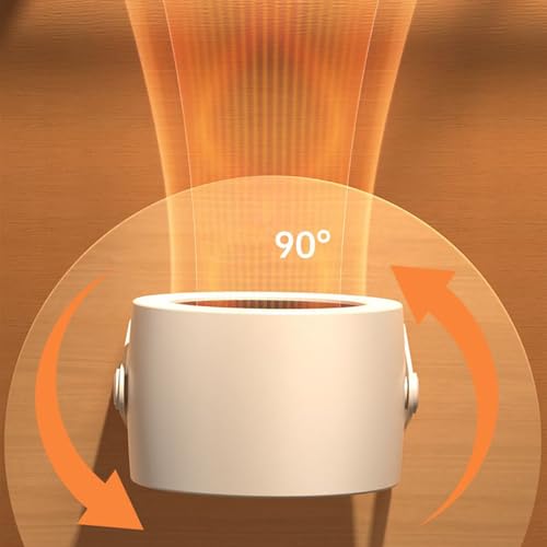 Calefactor interior eléctrico y portátil con 2 modos de calor para el dormitorio o la oficina 7