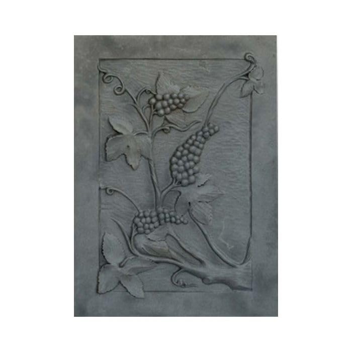 Placa de hierro fundido para chimenea decoración UVA cm 50 × 70 H SP. 1 cm DS