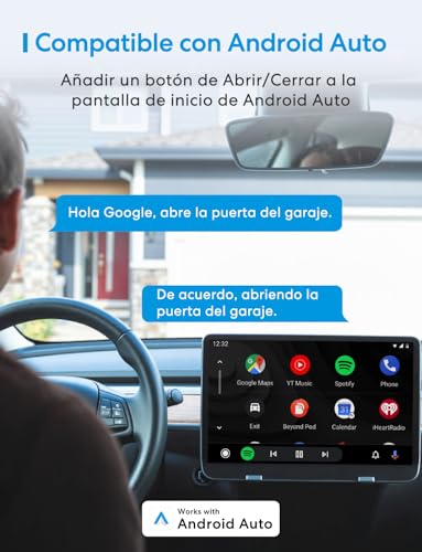 Abridor de puertas de garaje inteligente compatible con Google y SmartThings controlador Meross 7