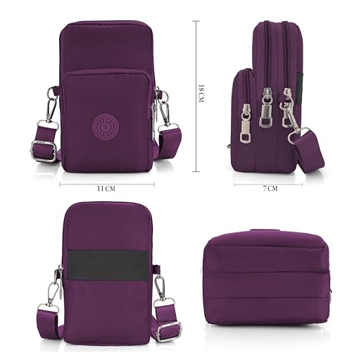 Image of Crossbody Mobile Sling Bag for Women |Stylish Phone Pouch with Detachable Strap & Adjustable Keychain|Mobile Purse|Versatile Mobile Pouch for Women