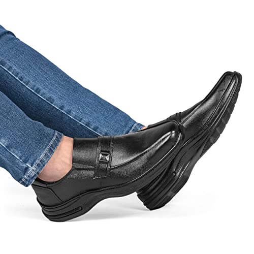 Sapato Social Couro Legítimo Anti Stress Conforto Ortopédico 5040 (37)