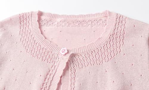 LittleSpring Girls Lightweight Cardigan for Kids Shrug Bolero Long Sleeve3