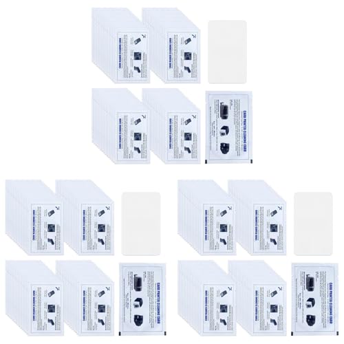 Cartes de nettoyage de lecteur de carte POS et terminal bancaire CR80 double face