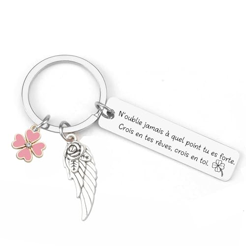 MNBVBV Porte Clef Homme Femme Cadeau Original Anniversaire pour Amitié Meilleure Amie Pour Fils Fille Copain Copine Frere Collègue Port Cle Gravé Pour...