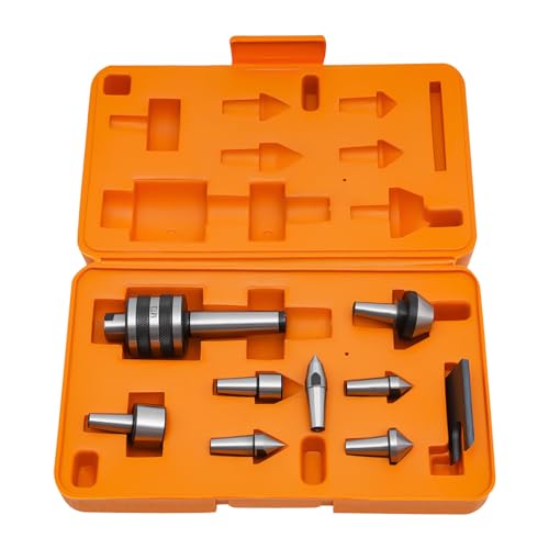 MT3 Live Center Set, Rotary Center Set Medium Duty Live Center Morse Taper for High-Speed Lathes CNC Lathes and General Manual Lathes