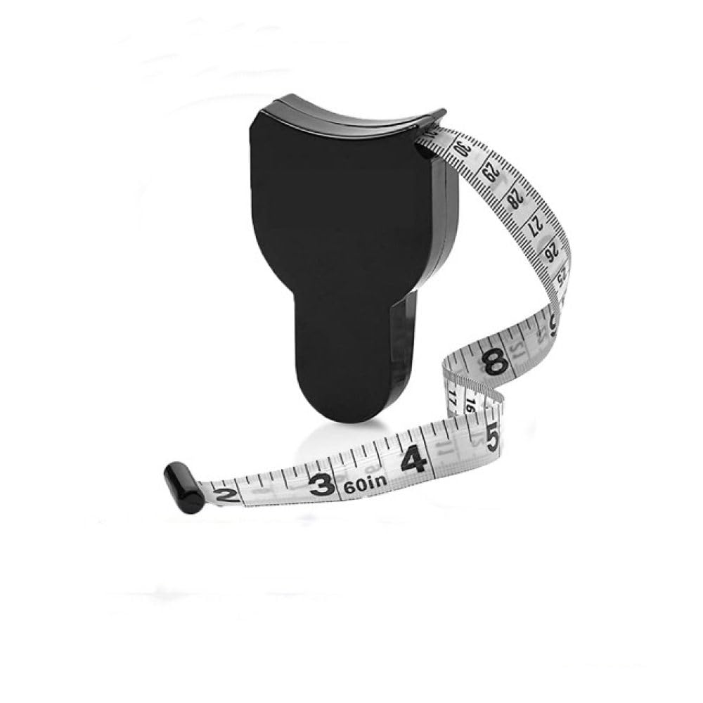 Cinta métrica telescópica automática, cintas métricas para medidor corporal, herramientas de regla de costura, pulgadas negras y cm, 8 x 5 x 2 cm