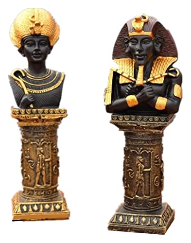 Paire pharaons égyptiens ornements de table RLKHXBS cadeau idéal pour bureau