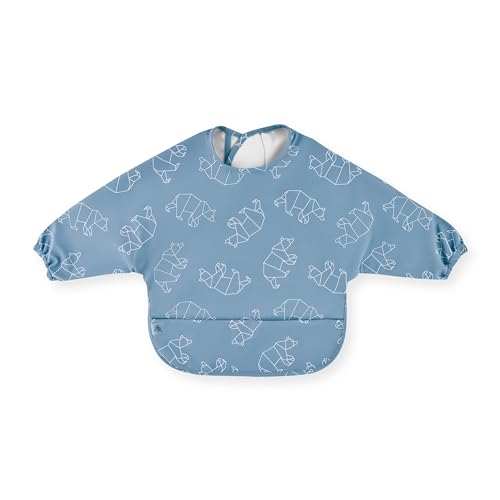 Image of Ryan & Rose Cutie Bib Smock - Baby Smock Bib - Long Sleeve Bib Toddler Art Smock Smock Apron Toddler Bibs Baby Bib