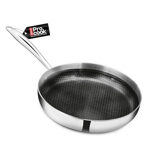 Image of MILTON Pro cook Induction Cookware & Gas Stove Friendly Triply Hexa Tech Mini Fry Pan 16 cm | German GREBLON C3+ Non-Stick Coating | Durable Honeycomb Fry Pan | Fast & Even Heating | 3 Year Warranty