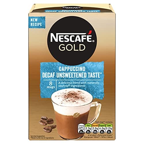 Nescafes Gold Decaf Cappuccino Unsweetened Coffee Powder 120g Imported (USA) (B0CR79VJX3) Amazon Price History, Amazon Price Tracker