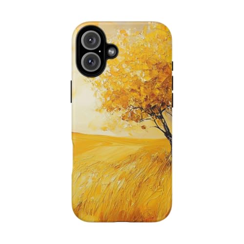 Coque iPhone 16 Plus paysage d'arbre d'automne doré jaune pour votre quotidien