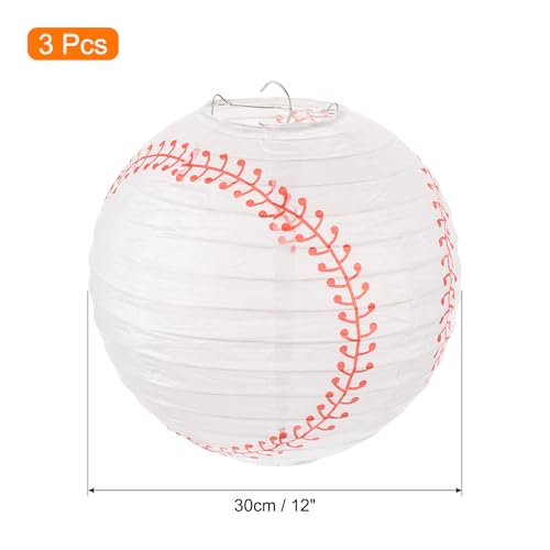 MECCANIXITY Baseball Paper Lanterns, 12