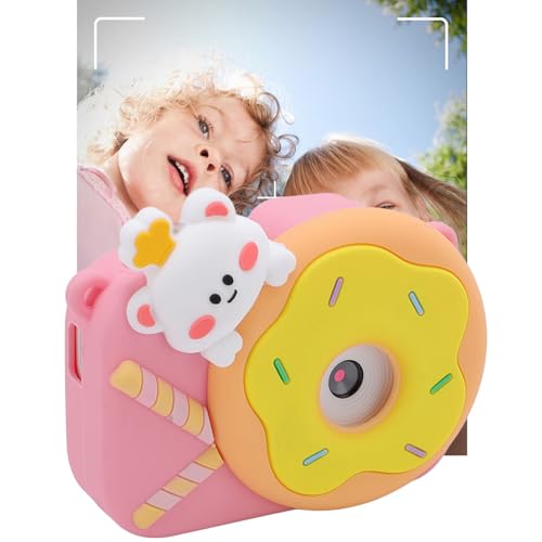 Fotocamera Digitale per Bambini Adolescenti Ragazze Ragazzi Cornici per Foto Cartoni Animati con Autofocus Doppio Obiettivo 1080P Compatta con 6 full-hd