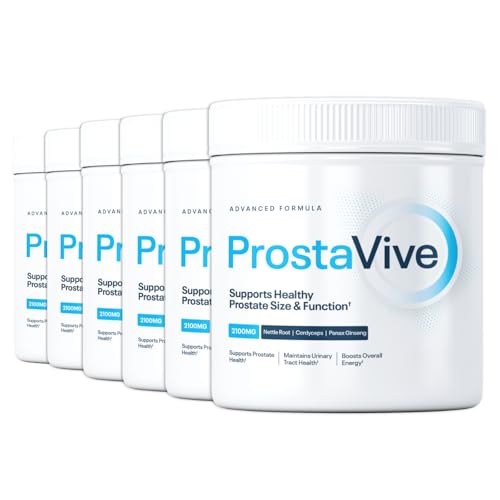 ProstaVive Advanced Prostate Support Formula - Complete Urinary & Bladder Health Supplement - Helps Promote Strong Flow & Emptying - Natural Powder - Gluten Free Non-GMO