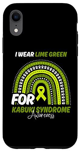Iphone Xr Kabuki Syndrome Awareness Month Lime Green Ribbon Rainbow Case #TOP22