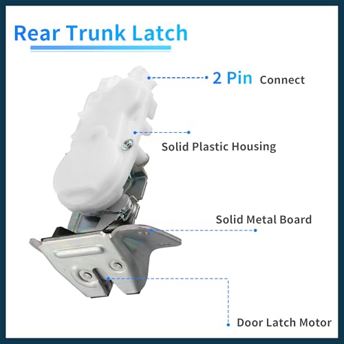 Image of Rear Liftgate Door Lock Actuator for Mitsubishi Outlander 2006-2021 Engine No.5808A079 Plastic and Metal Replacement | Rear Side Tailgate Latch Motor 1 Pcs