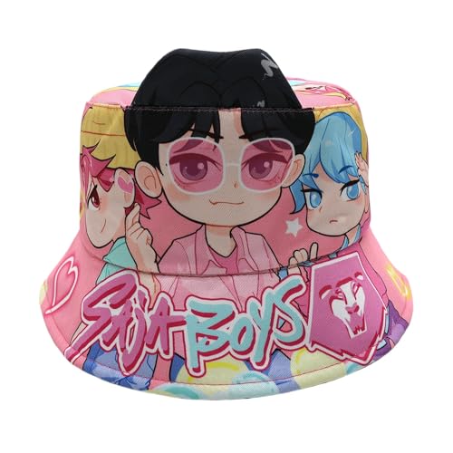Manotears Cartoon Bucket Hat Cotton Korea Pop Fisherman Hat