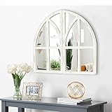FLORA Farmhouse Mirror, Arch Window Wall Mirror for Kitchen Bedroom Living Room Wall Decor, Set of 2