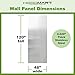 HOODMART 48” x 120” Metal Wall Panels, Set of 4 - High Quality Stainless Steel Sheet with Seams & End Caps, Back Splash Guard for Food Trucks, Restaurants, and Trailers