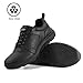 Jacata Non Slip Work Shoes for Men/Women Food Service Arch Support Comfortable Chef Walking Shoes Restaurant Kitchen Crews Health Care Sneakers (Black Size 9)