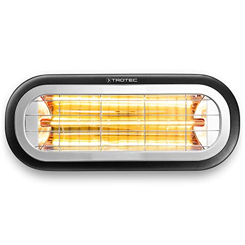 TROTEC Standheizstrahler IR 2001 – Heizleistung 2000 W – Infrarotheizung, IP65, Outdoor, Fläche im Außenbereich für 8-14 m²