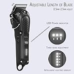 Hair Clippers for Men Professional - Cordless&Corded Barber Clippers for Hair Cutting & Grooming Rechargeable Beard Trimmer - Image 3