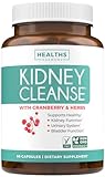 Kidney Cleanse (Non-GMO & Vegetarian) Supports Bladder Control & Urinary Tract - Powerful VitaCran Cranberry Extract - Natural Herbs Supplement - Kidney Health, Flush & Detox - 60 Capsules (No Pills)