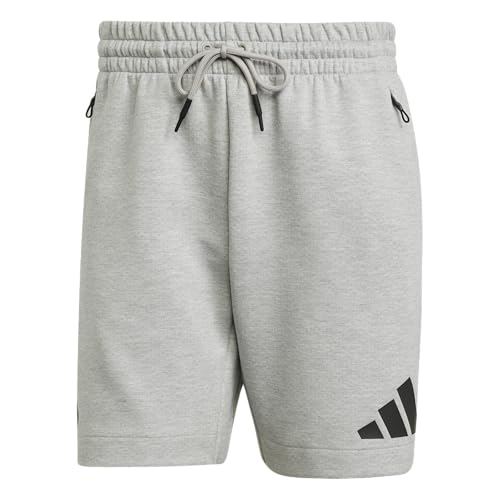 Adidas Men's Z.N.E. Shorts, Medium Grey Heather, Small - image 6