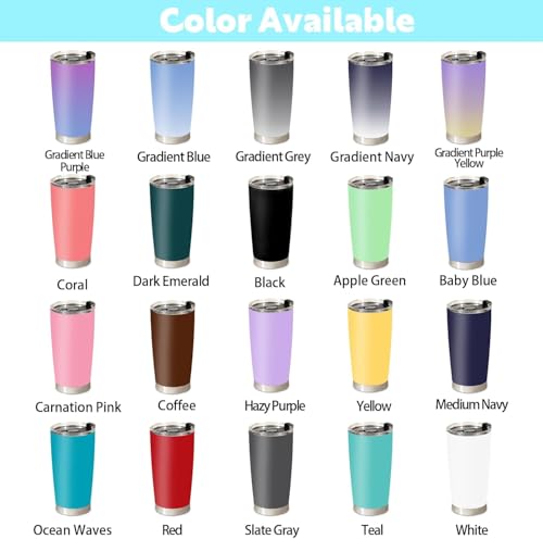 Image of Personalized Tumbler with Pictures Text Name, Custom Photo Stainless Steel Tumblers 20oz, Personalized Travel Cup, Personalized Gifts for Women Men Dad Fathers Day Birthday