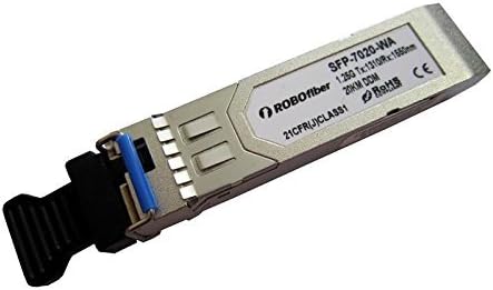 SFP (miniGBIC) BiDirectional Optical Module, Single Strand A 20Km, Gigabit 1.25G Rate, 1310/1550nm, LC Connector, DDM Features Included