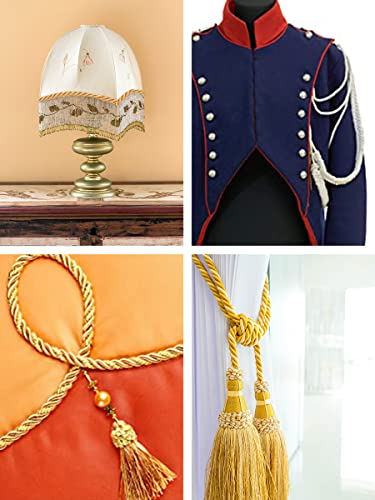 Mandala Crafts Rayon Twisted Cord Trim, Shiny Viscose Cording For Home Décor, Upholstery, Curtain Tieback, Honor Cord (5Mm, Green) #TOP3