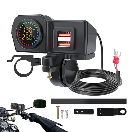 Zócalo del cargador USB dual con toma de corriente rápida para camión y coche