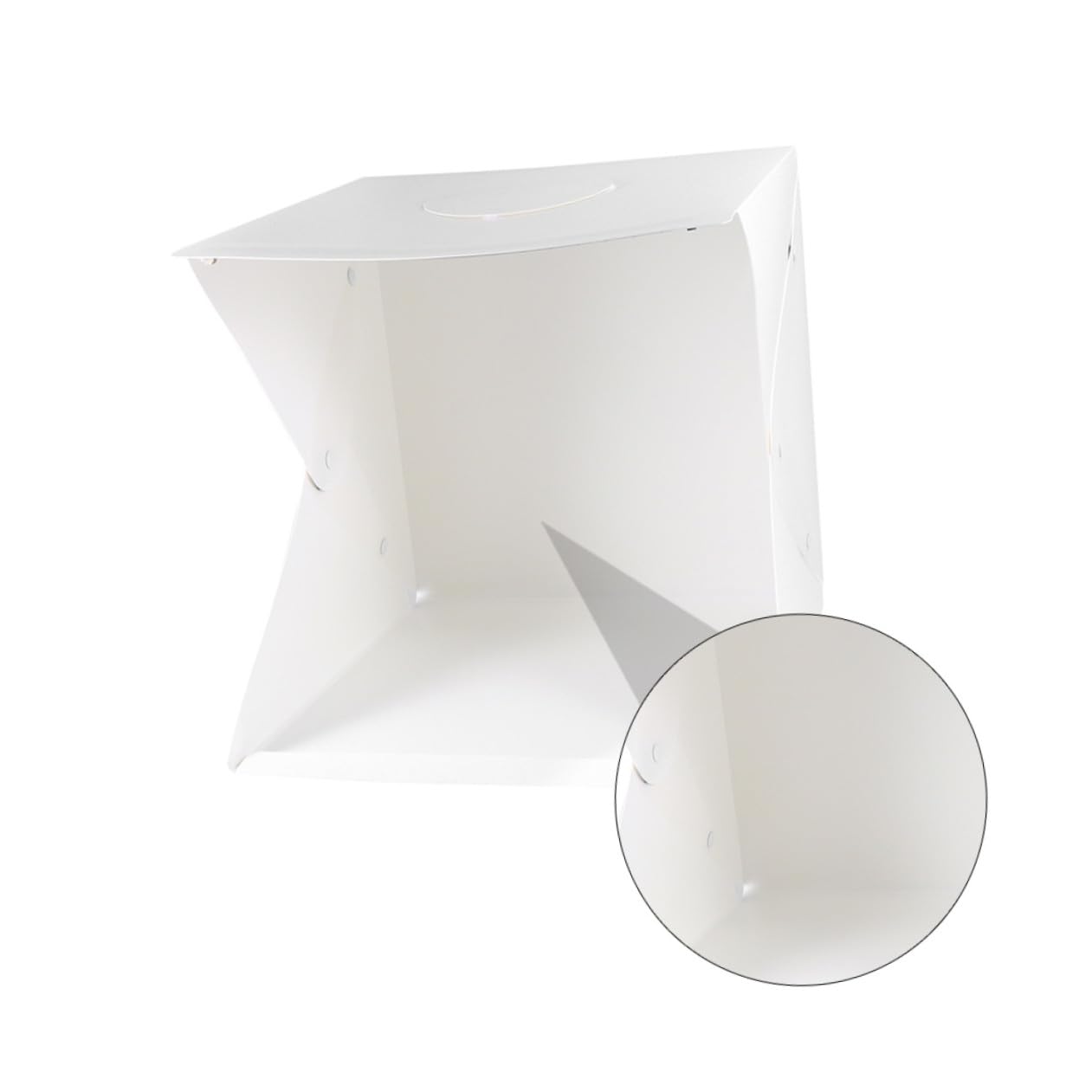 Mini Boîte Photo Portable 40cm Éclairage LED Réglable, Tente Photo Pliable en PVC et Polyester, Fond Photographique Blanc, pour Chaussures et Montres