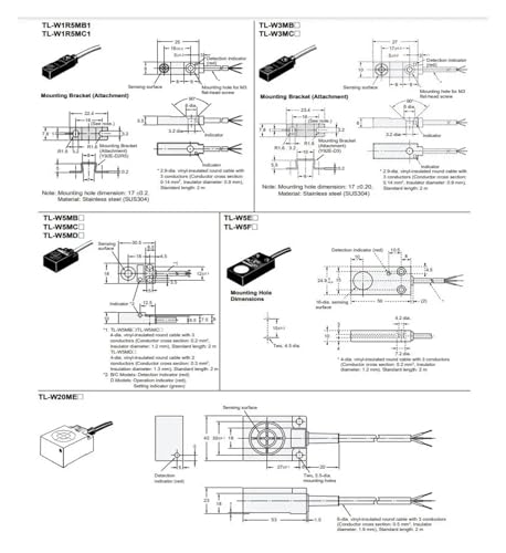 Capteur TL-W5MB1 PNP haute précision contre les interférences - 7