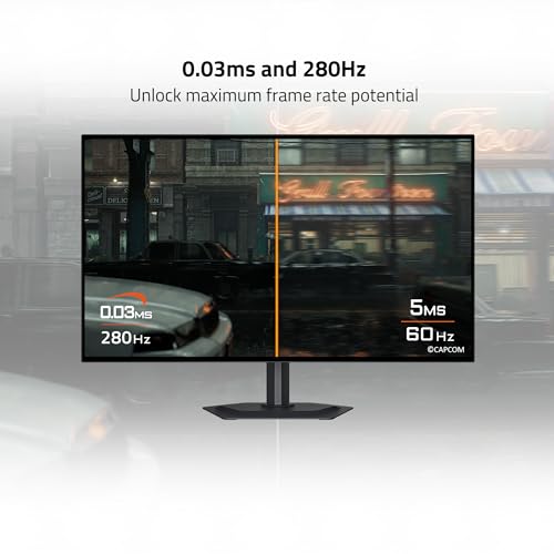 Image of GIGABYTE - MO27Q2A - 27 inch QD-OLED Gaming Monitor - QHD 2560x1440-280Hz - 0.03ms GTG - AMD FreeSync Premium Pro, G-SYNC Compatible - Type-C KVM - HDMI, DP, Type-C - Height and Tilt Adjustable - Black