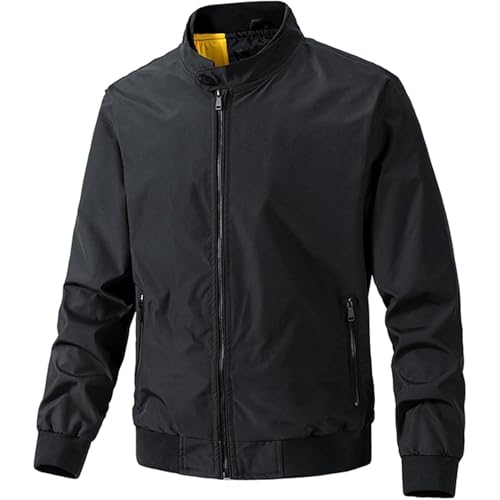 Bomber coupe-vent homme zippé bleu marine imperméable
