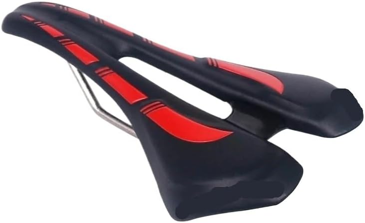 MTB Road Bicycle Ergonomic Saddle Seat EVA Cushioned Microfiber Leather Hollow Design Steel Rail Cycling Accessories
