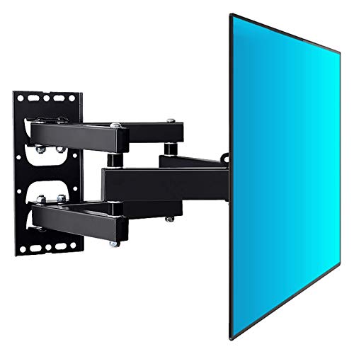 TV-Wandhalterung, drehbare TV-Halterung für 40-60-Zoll-LED, LCD, Flacher und gebogener Fernseher oder Monitor bis 45 kg, max. VESA 600x400mm