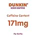 Dunkin' Original Iced Coffee Bottle, 13.7 fl oz, 12 Pack
