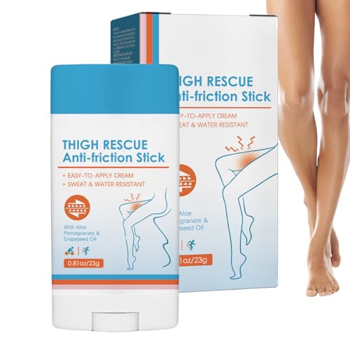 Barra Anti-Rozaduras | Crema Impermeable Anti-Fricción para Muslos | Protección Duradera Gel Loción Portátil para Corredores Atletas Aventureros Running Senderismo Playa Vacaciones