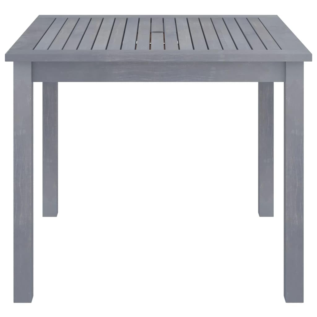 stół ogrodowy z litego drewna akacjowego, 88 x 88 x 74 cm, na taras i do patio, wytrzymały stół do jadalni o ponadczasowym wzornictwie i łatwej w pielęgnacji powierzchni, odporne na warunki