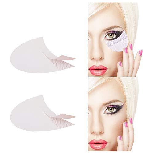 Eyeshadow Stencils Eyelash Extensions Eye Makeup Template Stickers Kits Professional Eye Shadow Shields Fast Eyeliner Guide Lint Free Non-Woven Lip Makeup Pad Patches Cosmetic Tools 160 Pack