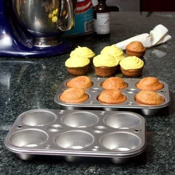 Cooking Concepts 5 X Toaster Oven Size 6-Cup Metal Muffin/Cupcake Pan (1, 1 LB)