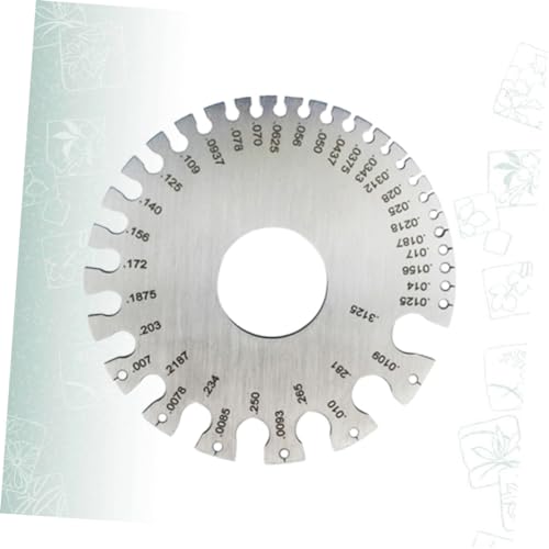 1 pieza Calibrador de lámina de acero inoxidable para inspección de soldaduras, herramienta de medición de grosor de alta precisión para soldadura y trabajo en metal miniatura 2
