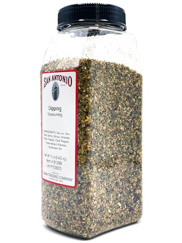 San Antonio Brand 15 Ounce Premium Olive Oil Dipping Spices, Mediterranean Style Herbs Seasoning Blend, Original Recipe, Bulk Food Service Size
