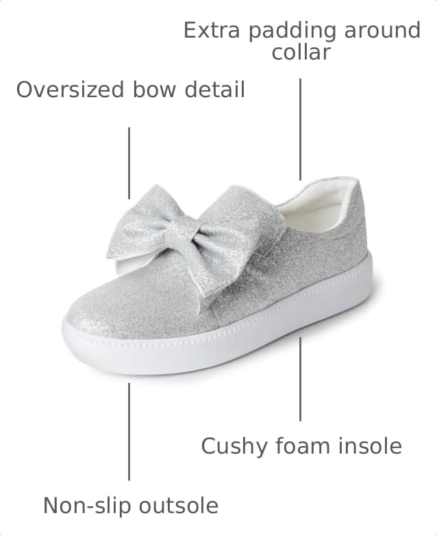 Image of J. Adams Wally Platform Sneakers for Women - Comfortable Slip On Shoes with Bow